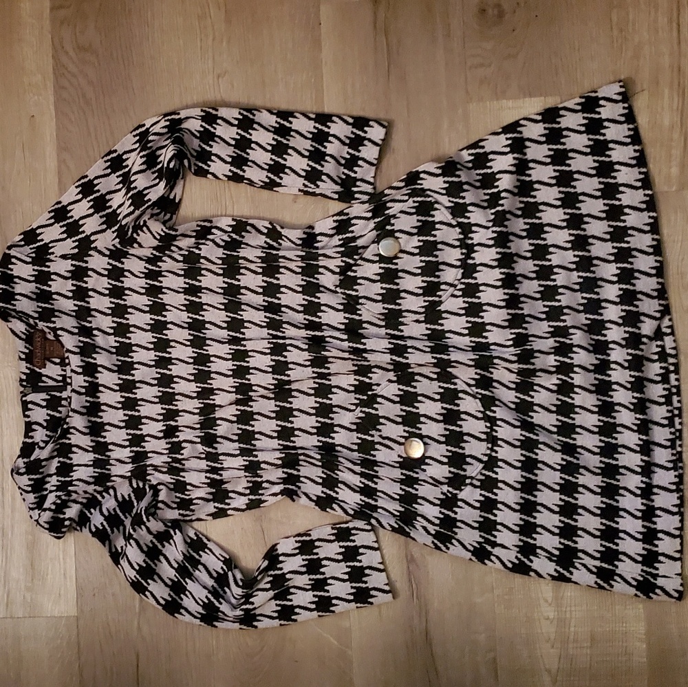 Chadwicks Houndstooth Dress with Pockets